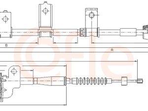 Cablu frana de parcare COFLE 17.6061 – KIA | AutoRival