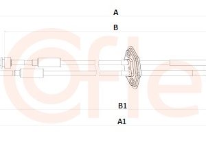 Cablu transmisie manuala COFLE 2CB.HY002 – KIA | AutoRival