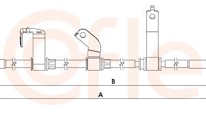 Cablu frana de parcare COFLE 92.1.KI007 – KIA | AutoRival