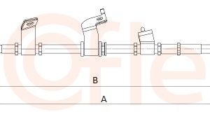Cablu frana de parcare COFLE 92.1.KI010 – KIA | AutoRival