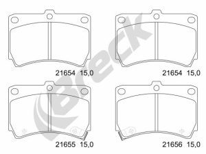 Set placute frana BRECK 21654 00 702 10 – KIA | AutoRival