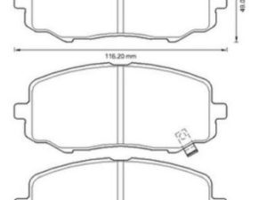 Set placute frana KRIEGER 0950006151 – KIA | AutoRival