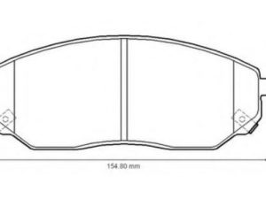 Set placute frana KRIEGER 0950006178 – KIA | AutoRival
