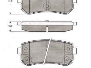 Set placute frana MTR MT458 – KIA | AutoRival