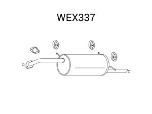 Toba esapament finala QWP WEX337