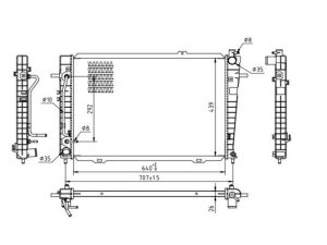 Radiator racire motor QWP WRA272