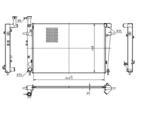 Radiator racire motor QWP WRA273