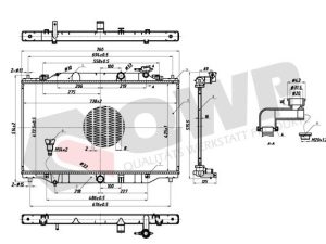 Radiator racire motor QWP WRA499 – imagine produs