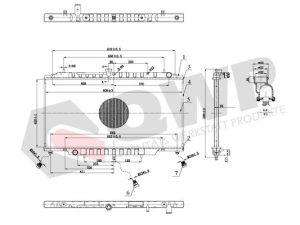 Radiator racire motor QWP WRA501