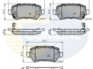 Set placute frana COMLINE CBP31551 – KIA | AutoRival