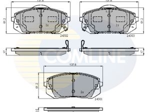 Set placute frana COMLINE CBP31768 – KIA | AutoRival