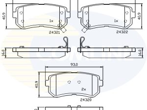 Set placute frana COMLINE CBP32016 – KIA | AutoRival
