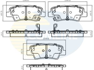 Set placute frana COMLINE CBP32161 – KIA | AutoRival