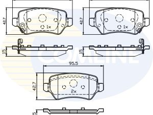 Set placute frana COMLINE CBP32239 – KIA | AutoRival