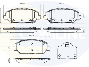Set placute frana COMLINE CBP32409 – KIA | AutoRival
