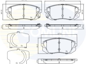 Set placute frana COMLINE CBP32529 – KIA | AutoRival