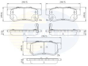 Set placute frana COMLINE CBP3935 – KIA | AutoRival