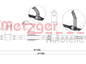 Cablu frana de parcare METZGER 1.KI014 – KIA | AutoRival