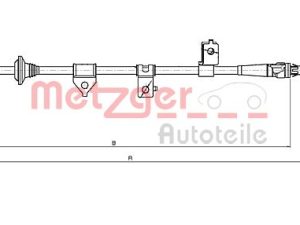 Cablu frana de parcare METZGER 17.6026 – KIA | AutoRival