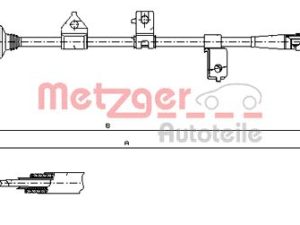 Cablu frana de parcare METZGER 17.6027 – KIA | AutoRival