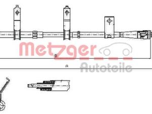 Cablu frana de parcare METZGER 17.6031 – KIA | AutoRival