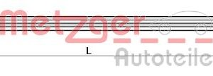 Furtun frana METZGER 4110718 – KIA | AutoRival