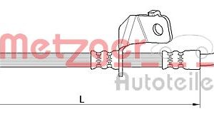 Furtun frana METZGER 4110819 – KIA | AutoRival