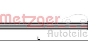 Furtun frana METZGER 4110833 – KIA | AutoRival