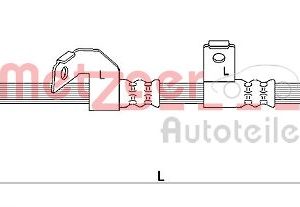 Furtun frana METZGER 4110840 – KIA | AutoRival