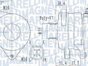 Alternator MAGNETI MARELLI 063732121010 – KIA | AutoRival