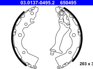 Set saboti frana ATE 03.0137-0495.2 – KIA | AutoRival