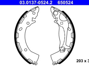 Set saboti frana ATE 03.0137-0524.2 – KIA | AutoRival