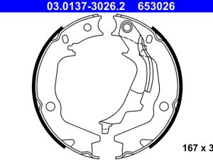 Set saboti frana frana de mana ATE 03.0137-3026.2 – KIA | AutoRival