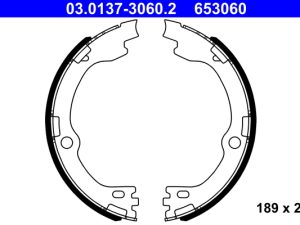 Set saboti frana frana de mana ATE 03.0137-3060.2 – KIA | AutoRival