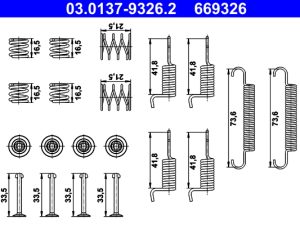 Set accesorii saboti frana parcare ATE 03.0137-9326.2 – KIA | AutoRival