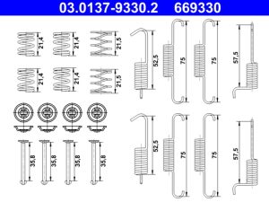 Set accesorii saboti frana parcare ATE 03.0137-9330.2 – KIA | AutoRival