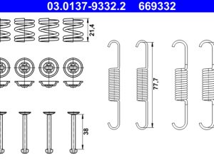 Set accesorii saboti frana parcare ATE 03.0137-9332.2 – KIA | AutoRival