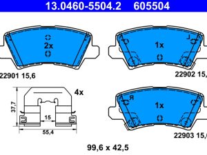 Set placute frana ATE 13.0460-5504.2 – KIA | AutoRival
