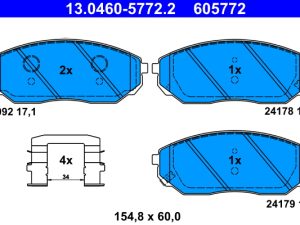 Set placute frana ATE 13.0460-5772.2 – KIA | AutoRival