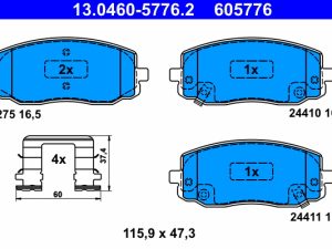 Set placute frana ATE 13.0460-5776.2 – KIA | AutoRival