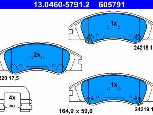 Set placute frana ATE 13.0460-5791.2 – KIA | AutoRival