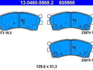 Set placute frana ATE 13.0460-5868.2 – KIA | AutoRival