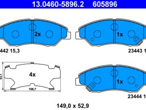 Set placute frana ATE 13.0460-5896.2 – KIA | AutoRival