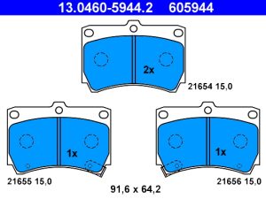 Set placute frana ATE 13.0460-5944.2 – KIA | AutoRival