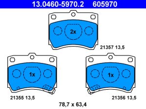 Set placute frana ATE 13.0460-5970.2 – KIA | AutoRival