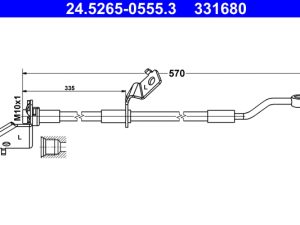 Furtun frana ATE 24.5265-0555.3 – KIA | AutoRival