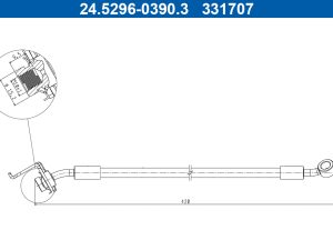 Furtun frana ATE 24.5296-0390.3 – KIA | AutoRival