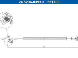Furtun frana ATE 24.5296-0393.3 – KIA | AutoRival