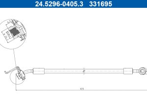 Furtun frana ATE 24.5296-0405.3 – KIA | AutoRival