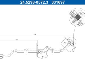 Furtun frana ATE 24.5298-0572.3 – KIA | AutoRival